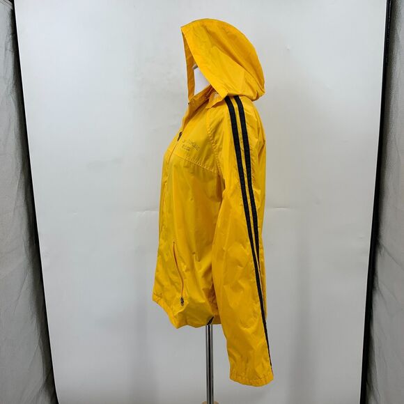 Vintage Abercrombie & Fitch Rain Jacket Womens M Medium Full Zip Hidden Hoodie - Picture 5 of 12